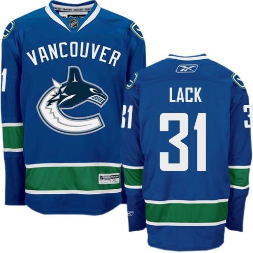 Youth Reebok Vancouver Canucks 31 Eddie Lack Navy Blue Home Jersey - Premier Youth Reebok Vancouver Canucks 31 Eddie Lack Navy Blue Home Jersey - Premier