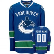 Reebok Vancouver Canucks Women's Customized Authentic Navy Blue Home Jersey