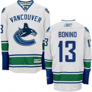 Men's Reebok Vancouver Canucks 13 Nick Bonino White Away Jersey - Authentic