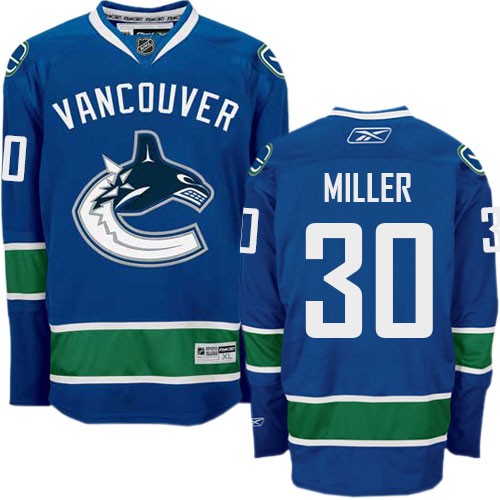 Youth Reebok Vancouver Canucks 30 Ryan Miller Navy Blue Home Jersey - Authentic Youth Reebok Vancouver Canucks 30 Ryan Miller Navy Blue Home Jersey - Authentic