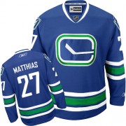 Men's Reebok Vancouver Canucks 27 Shawn Matthias Royal Blue New Third Jersey - Authentic