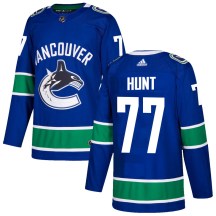 Men's Adidas Vancouver Canucks Brad Hunt Blue Home Jersey - Authentic