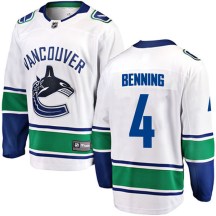 Men's Fanatics Branded Vancouver Canucks Jim Benning White Away Jersey - Breakaway