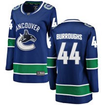 Women's Fanatics Branded Vancouver Canucks Kyle Burroughs Blue Home Jersey - Breakaway