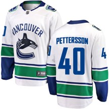 Youth Fanatics Branded Vancouver Canucks Elias Pettersson White Away Jersey - Breakaway