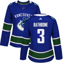 Women's Adidas Vancouver Canucks Jack Rathbone Blue Home Jersey - Authentic