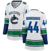 Women's Fanatics Branded Vancouver Canucks Kyle Burroughs White Away Jersey - Breakaway