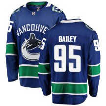 Men's Fanatics Branded Vancouver Canucks Justin Bailey Blue Home Jersey - Breakaway