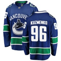 Men's Fanatics Branded Vancouver Canucks Andrei Kuzmenko Blue Home Jersey - Breakaway