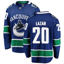 Men's Fanatics Branded Vancouver Canucks Curtis Lazar Blue Home Jersey - Breakaway