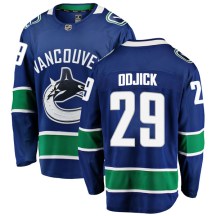 Men's Fanatics Branded Vancouver Canucks Gino Odjick Blue Home Jersey - Breakaway