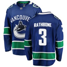 Men's Fanatics Branded Vancouver Canucks Jack Rathbone Blue Home Jersey - Breakaway