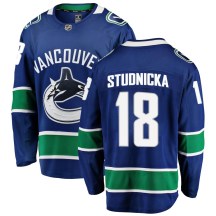 Men's Fanatics Branded Vancouver Canucks Jack Studnicka Blue Home Jersey - Breakaway