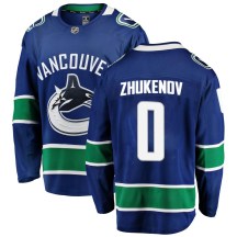 Men's Fanatics Branded Vancouver Canucks Dmitry Zhukenov Blue Home Jersey - Breakaway