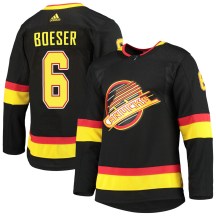 Youth Adidas Vancouver Canucks Brock Boeser Black Alternate Primegreen Pro Jersey - Authentic