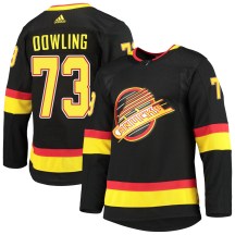 Youth Adidas Vancouver Canucks Justin Dowling Black Alternate Primegreen Pro Jersey - Authentic