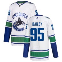Men's Adidas Vancouver Canucks Justin Bailey White zied Away Jersey - Authentic