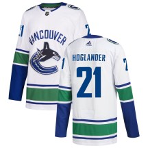 Men's Adidas Vancouver Canucks Nils Hoglander White zied Away Jersey - Authentic