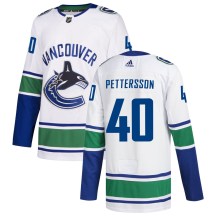 Men's Adidas Vancouver Canucks Elias Pettersson White zied Away Jersey - Authentic