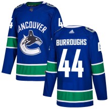 Youth Adidas Vancouver Canucks Kyle Burroughs Blue Home Jersey - Authentic