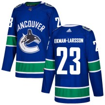 Youth Adidas Vancouver Canucks Oliver Ekman-Larsson Blue Home Jersey - Authentic