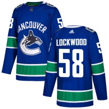 Youth Adidas Vancouver Canucks William Lockwood Blue Home Jersey - Authentic