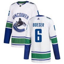 Youth Adidas Vancouver Canucks Brock Boeser White zied Away Jersey - Authentic