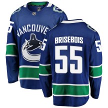 Youth Fanatics Branded Vancouver Canucks Guillaume Brisebois Blue Home Jersey - Breakaway