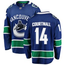 Youth Fanatics Branded Vancouver Canucks Geoff Courtnall Blue Home Jersey - Breakaway