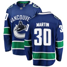 Youth Fanatics Branded Vancouver Canucks Spencer Martin Blue Home Jersey - Breakaway