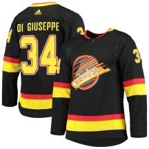 Men's Adidas Vancouver Canucks Phillip Di Giuseppe Black Alternate Primegreen Pro Jersey - Authentic