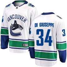 Men's Fanatics Branded Vancouver Canucks Phillip Di Giuseppe White Away Jersey - Breakaway