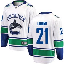 Men's Fanatics Branded Vancouver Canucks Jyrki Lumme White Away Jersey - Breakaway