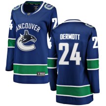 Women's Fanatics Branded Vancouver Canucks Travis Dermott Blue Home Jersey - Breakaway