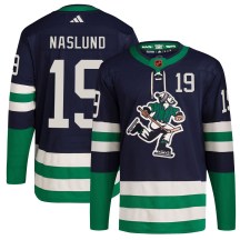 Youth Adidas Vancouver Canucks Markus Naslund Navy Reverse Retro 2.0 Jersey - Authentic