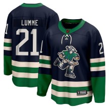 Men's Fanatics Branded Vancouver Canucks Jyrki Lumme Navy Special Edition 2.0 Jersey - Breakaway