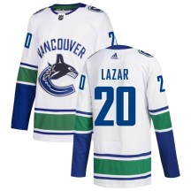 Men's Adidas Vancouver Canucks Curtis Lazar White zied Away Jersey - Authentic