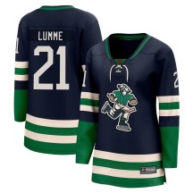 Women's Fanatics Branded Vancouver Canucks Jyrki Lumme Navy Special Edition 2.0 Jersey - Breakaway