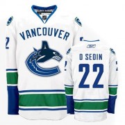 Youth Reebok Vancouver Canucks 22 Daniel Sedin White Away Jersey - Authentic