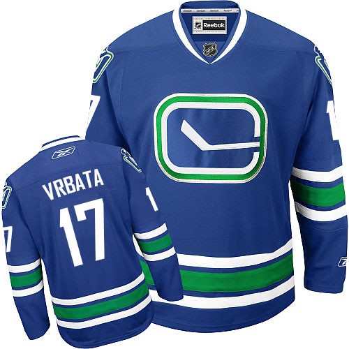 Men's Reebok Vancouver Canucks 17 Radim Vrbata Royal Blue New Third ...