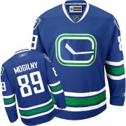 Men's Reebok Vancouver Canucks 89 Alexander Mogilny Royal Blue New Third Jersey - Authentic