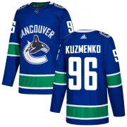 Men's Adidas Vancouver Canucks Andrei Kuzmenko Blue Home Jersey - Authentic