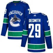 Men's Adidas Vancouver Canucks Casey DeSmith Blue Home Jersey - Authentic