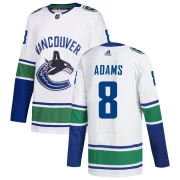 Men's Adidas Vancouver Canucks Greg Adams White zied Away Jersey - Authentic