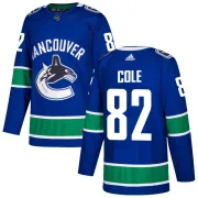 Men's Adidas Vancouver Canucks Ian Cole Blue Home Jersey - Authentic