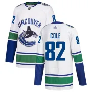 Men's Adidas Vancouver Canucks Ian Cole White zied Away Jersey - Authentic