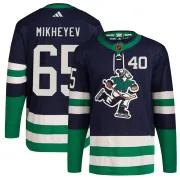 Men's Adidas Vancouver Canucks Ilya Mikheyev Navy Reverse Retro 2.0 Jersey - Authentic