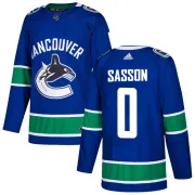 Men's Adidas Vancouver Canucks Max Sasson Blue Home Jersey - Authentic