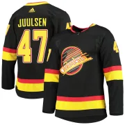 Men's Adidas Vancouver Canucks Noah Juulsen Black Alternate Primegreen Pro Jersey - Authentic Men's Adidas Vancouver Canucks Noah Juulsen Black Alternate Primegreen Pro Jersey - Authentic