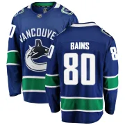 Men's Fanatics Branded Vancouver Canucks Arshdeep Bains Blue Home Jersey - Breakaway